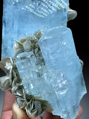 Exceptional Sky Blue Aquamarine with Muscovite from Nagar valley Hunza, Gilgit Pakistan - 738 gram