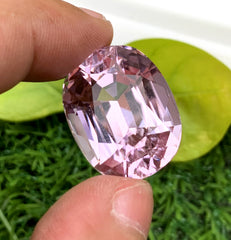 Cusshion Cut Pink Kunzite Gemstone, Loose Gemstone, Kunzite Faceted Cut Stone - 48.55 carat