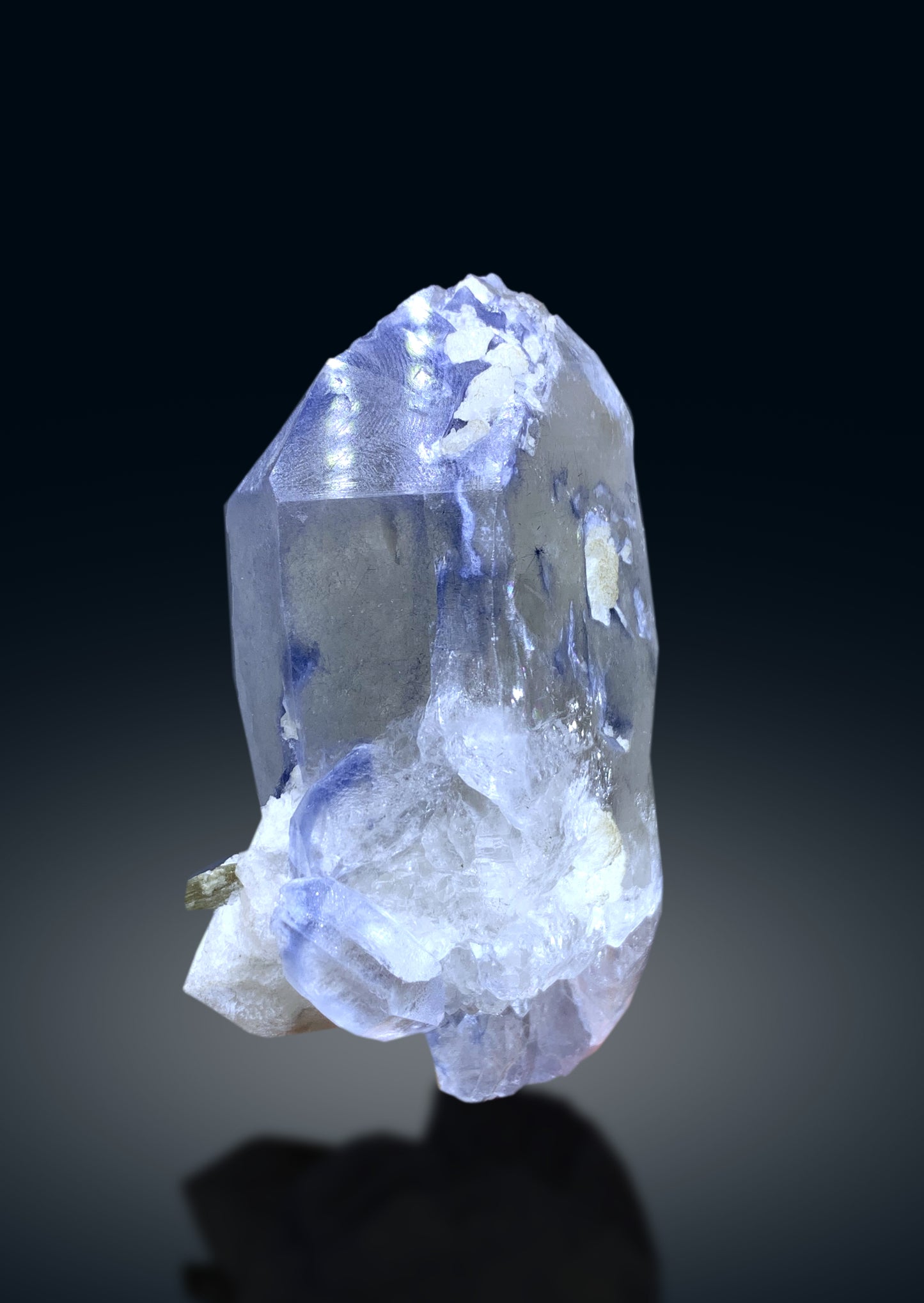 Indicolite Quartz with Mica from Afghanistan - 128 gram