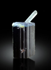 Natural Blue Cap Tourmaline with Aquamarine from Skardu Pakistan - 16 gram