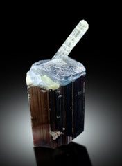 Natural Blue Cap Tourmaline with Aquamarine from Skardu Pakistan - 16 gram