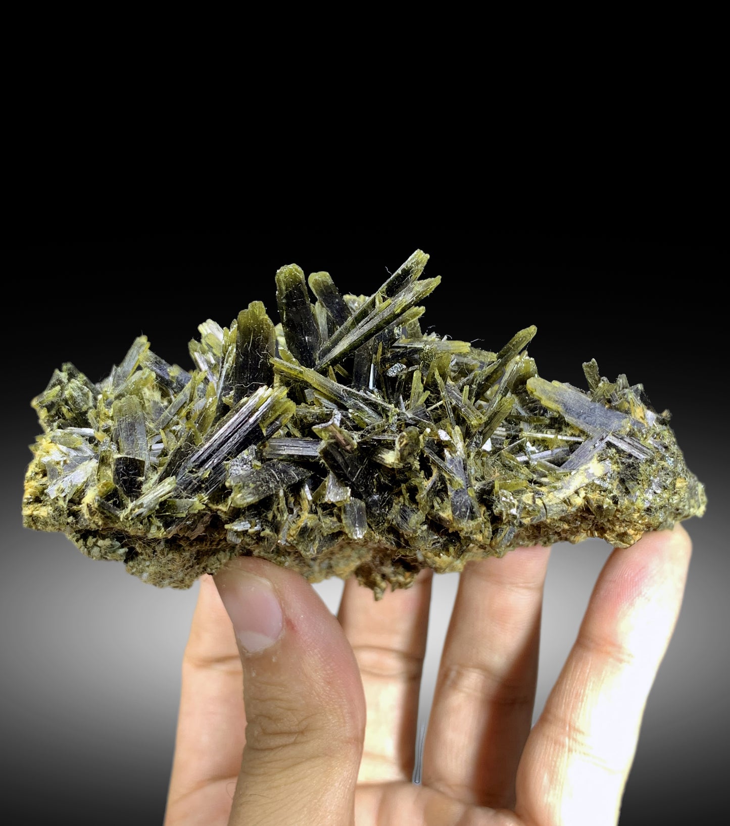 Natural Green Epidote Cluster from Skardu Pakistan - 248 gram