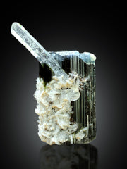 Natural Blue Cap Tourmaline with Aquamarine from Skardu Pakistan - 16 gram