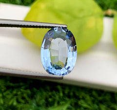 Cusshion Cut Santa Maria Color Blue Aquamarine Gemstone, Loose Gemstone - 5.35 CT