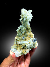 Rare Anatase Crystals on Chlorine Quartz, Quartz Cluster, Raw Mineral, Anatase Specimen from Baluchistan Pakistan - 208 gram