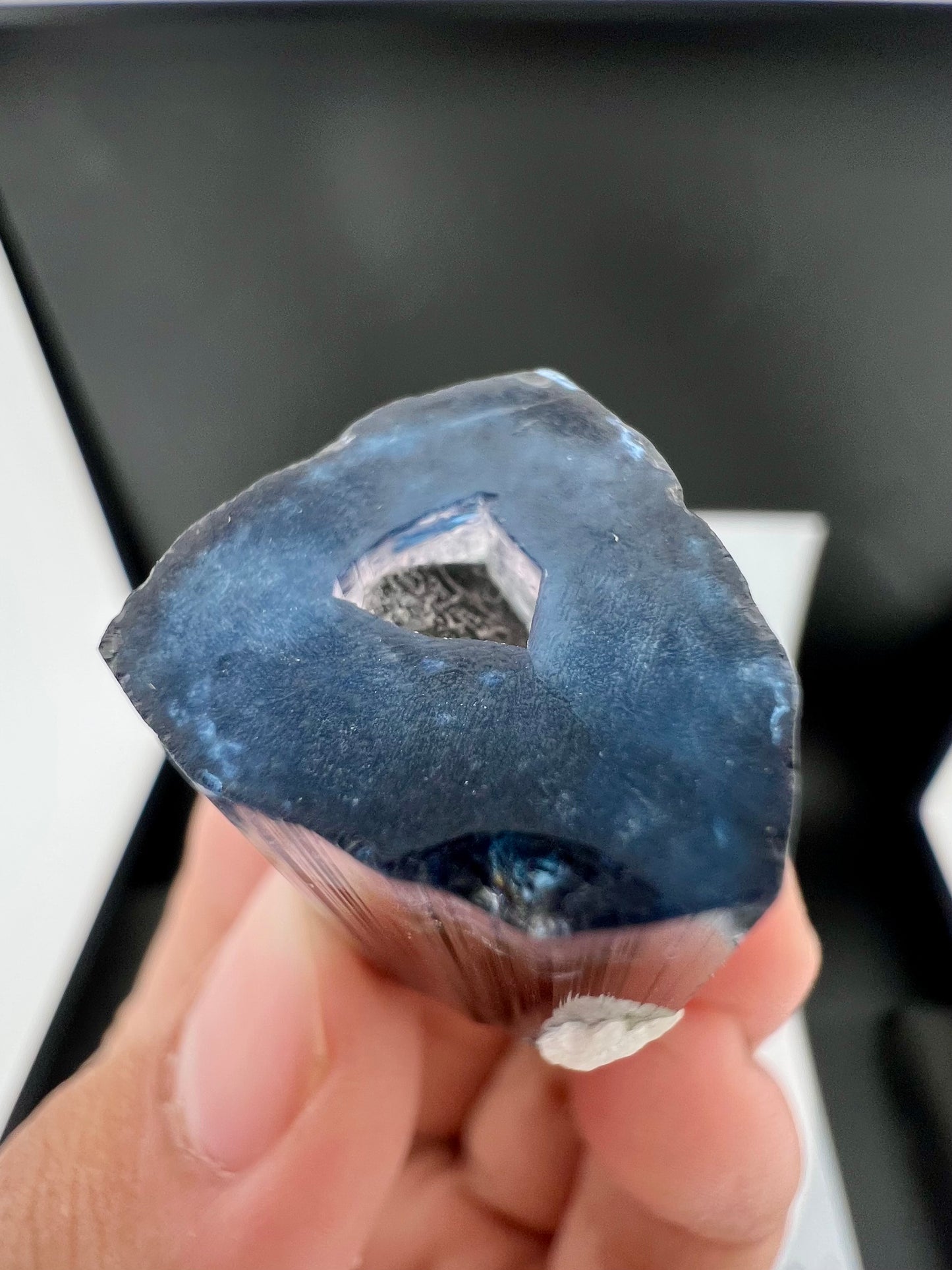 Purple Cap Tourmaline Crystal From Afghanistan - 20 Grams