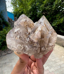 Skeletal Window Quartz with Clay Inclusions from Paprok Afghanistan - 456 grams
