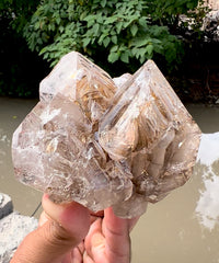 Skeletal Window Quartz with Clay Inclusions from Paprok Afghanistan - 456 grams
