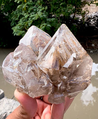 Skeletal Window Quartz with Clay Inclusions from Paprok Afghanistan - 456 grams
