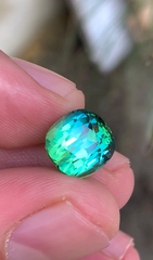 Presenting 7.05 cts Unique Combination of Bi-Color Tourmaline Gemstone