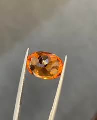 Mandarin Spessartite Natural Garnet Gemstone, Pure Rare Fanta Colour Mandarin Garnet 8.10 Carats