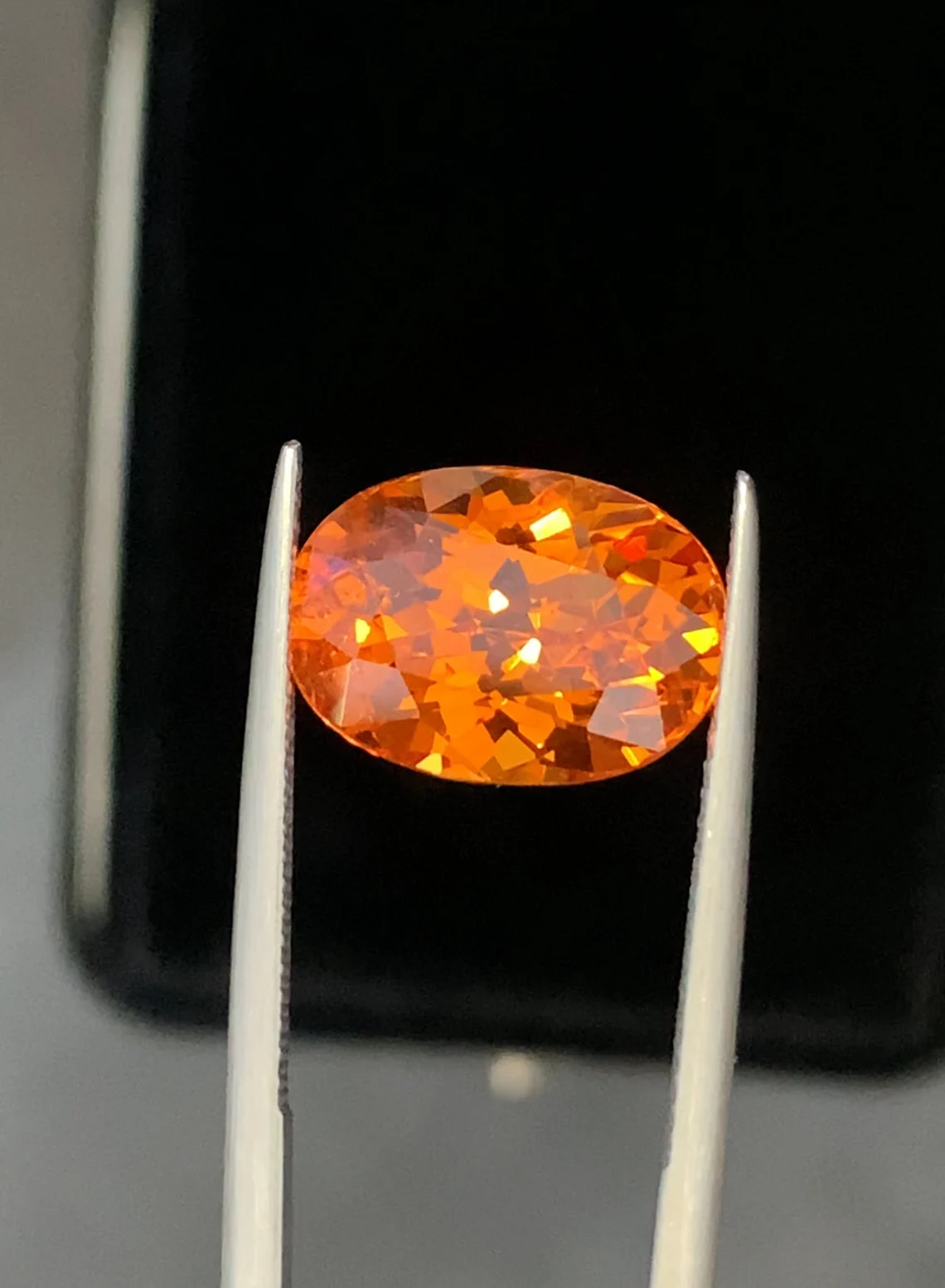 Mandarin Spessartite Natural Garnet Gemstone, Pure Rare Fanta Colour Mandarin Garnet 8.10 Carats