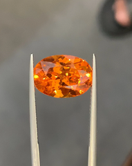 Mandarin Spessartite Natural Garnet Gemstone, Pure Rare Fanta Colour Mandarin Garnet 8.10 Carats