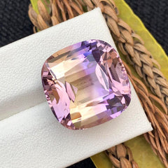 Natural Ametrine Loose Gemstone For Jewelry Making, Bi Color Ametrine Gemstone, Flawless Ametrine Jewelry Stone, Faceted Ametrine, 28.80 CT