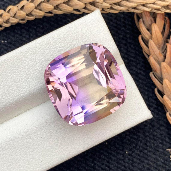 Natural Ametrine Loose Gemstone For Jewelry Making, Bi Color Ametrine Gemstone, Flawless Ametrine Jewelry Stone, Faceted Ametrine, 28.80 CT