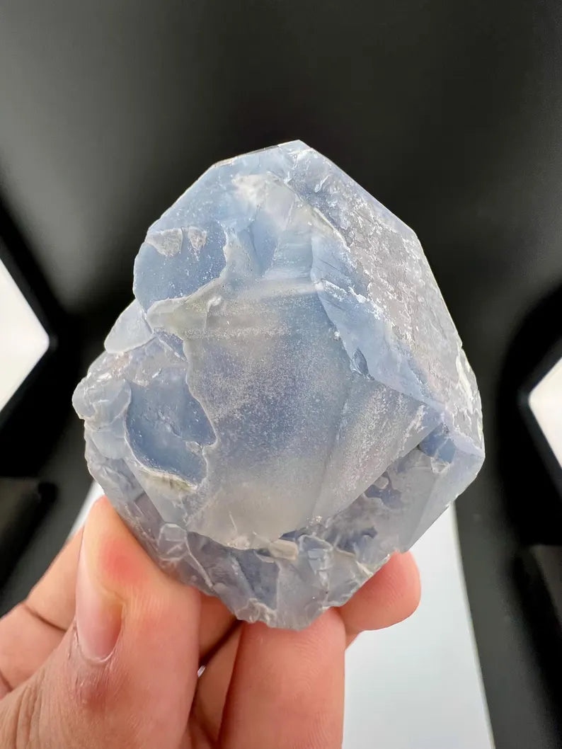 Indicolite Blue Quartz Crystal from Afghanistan - 54 Grams