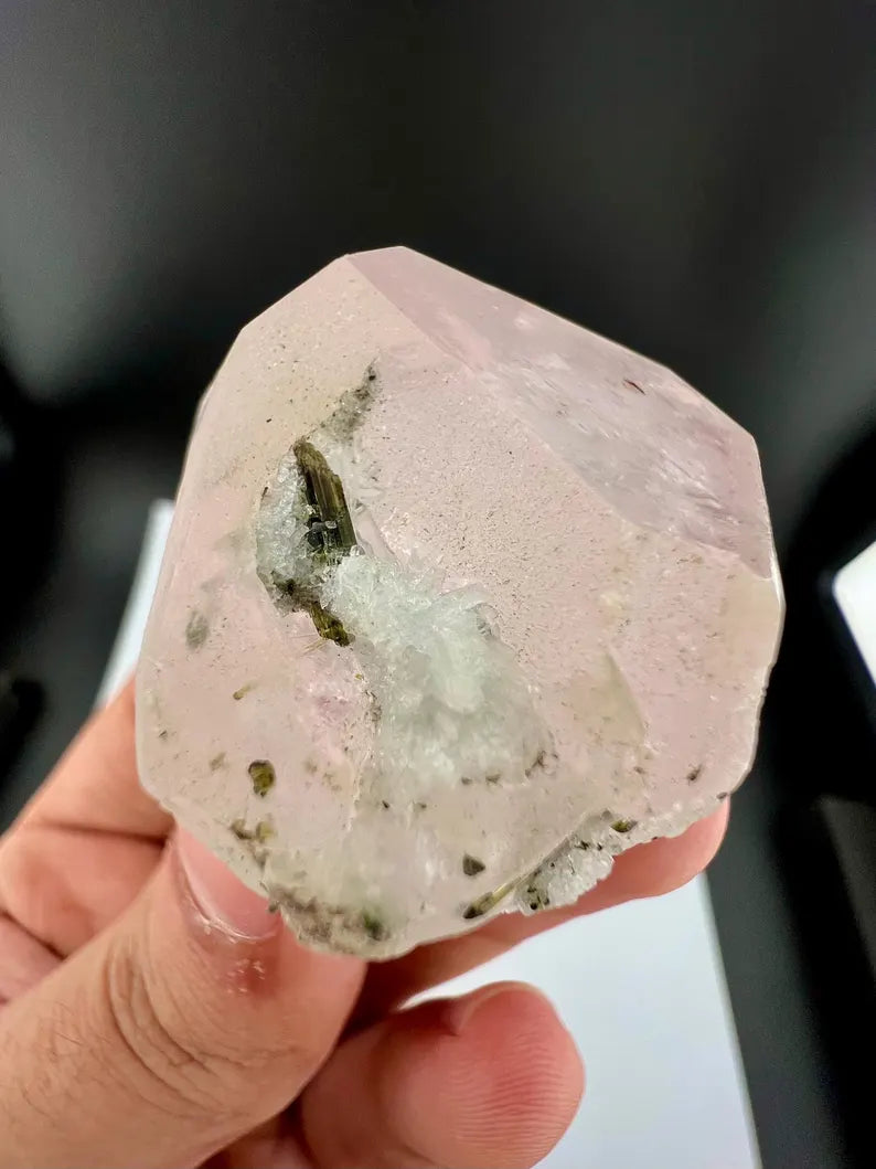 Bicolor AquaMorganite with Tourmaline from Afghanistan - 68 Grams