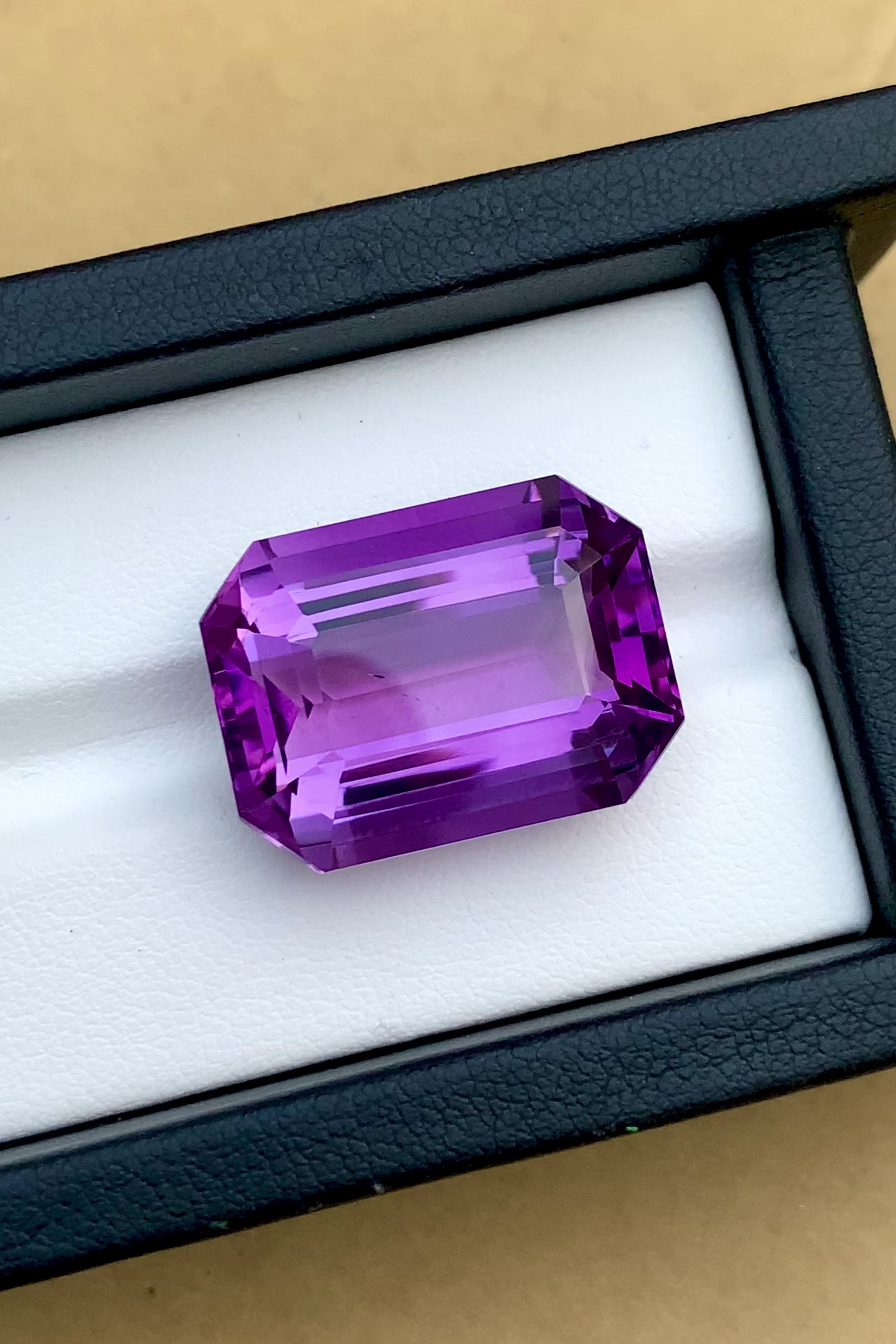 Purple Amethyst Loose Stone, Emerald Cut Amethyst Gemstone For Jewelry