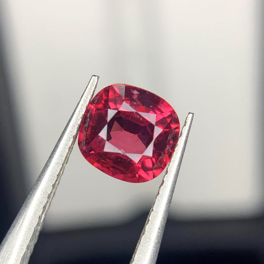 Ruby crystal showing natural silk inclusions