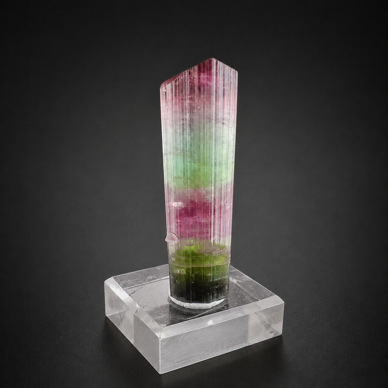 Multicolor Tourmaline Crystal from Paprok Afghanistan, 54 gram
