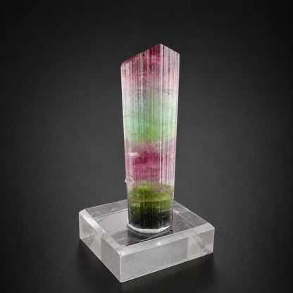 Multicolor Tourmaline Crystal from Paprok Afghanistan, 54 gram