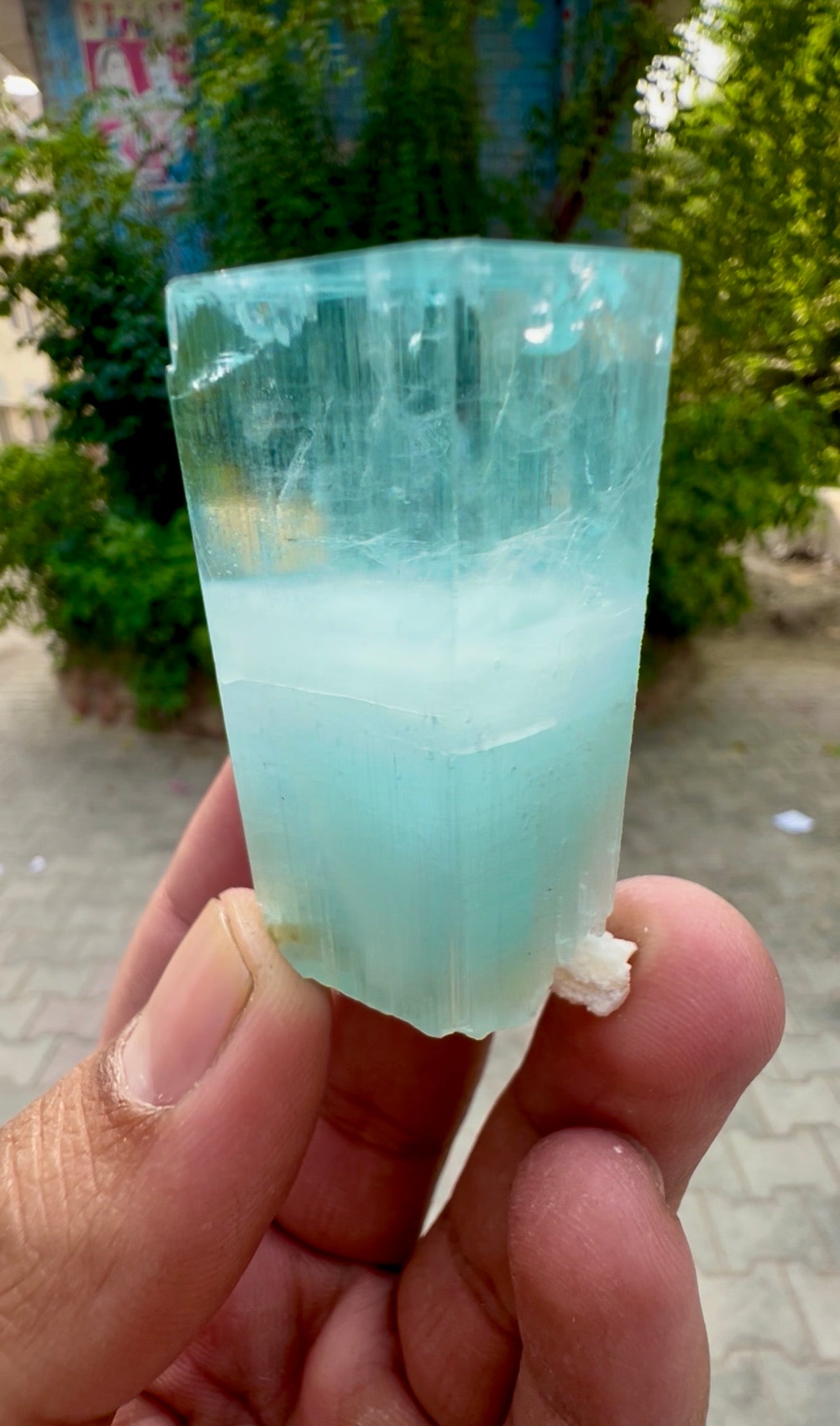 Aquamarine Crystal, Aquamarine Specimen from Pakistan, 68 gram
