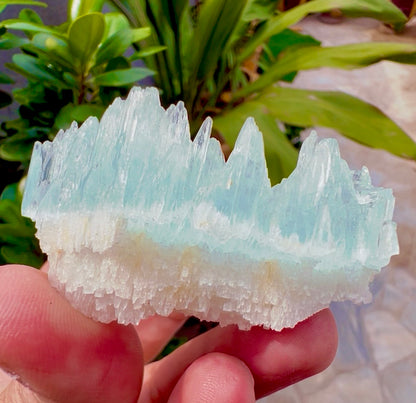AquaMorganite etched Crystal from Pakistan, 58 gram