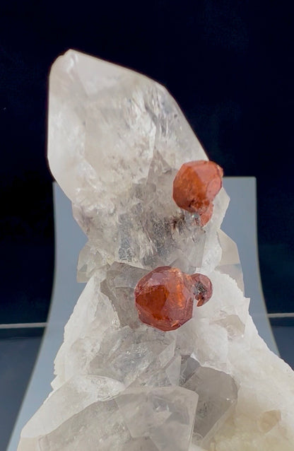 Spessartite Garnet Crystals with Quartz and Albite from Pakistan, 245 gram
