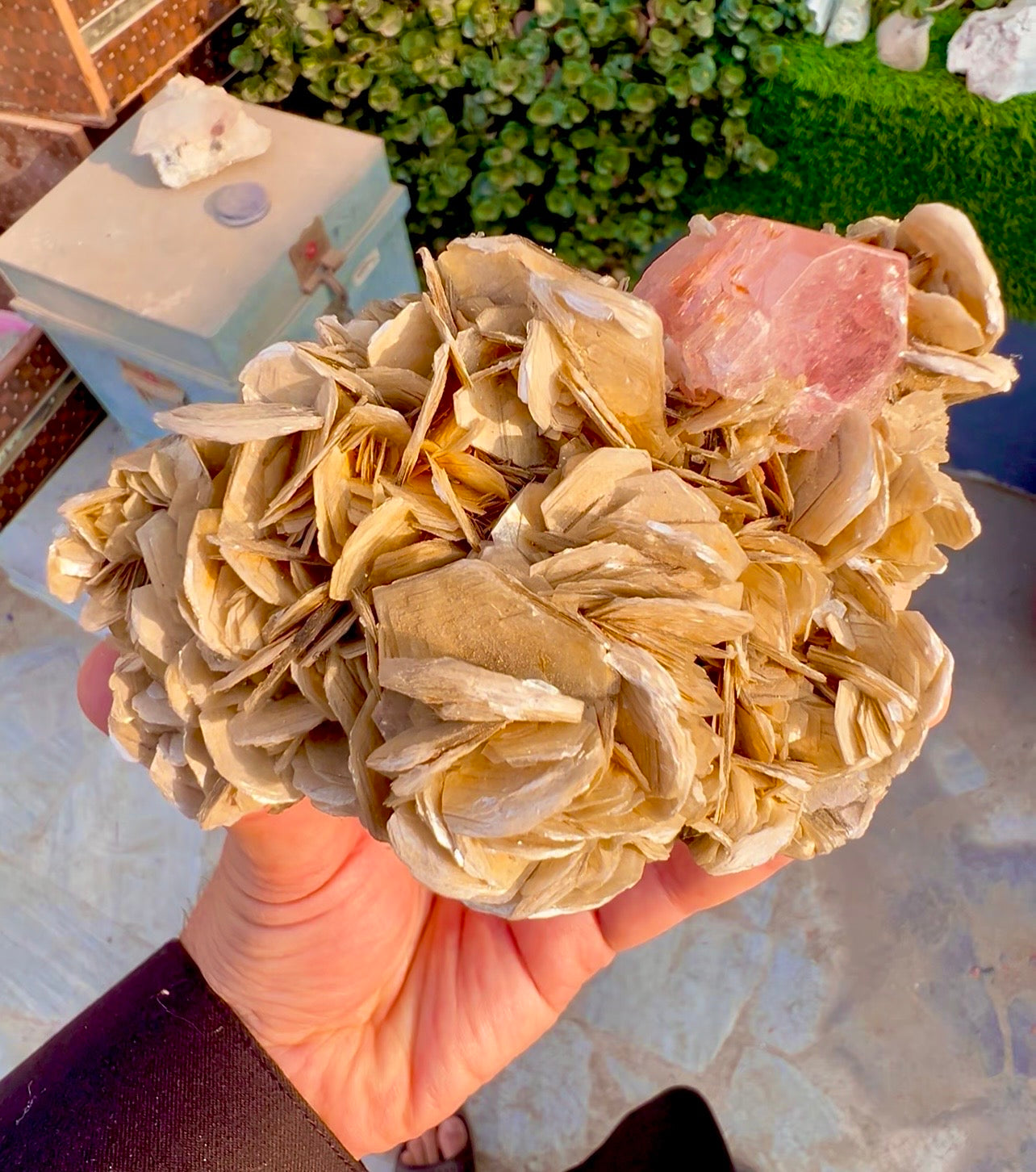 Pink Apatite with Mica from Pakistan, 713 Gram