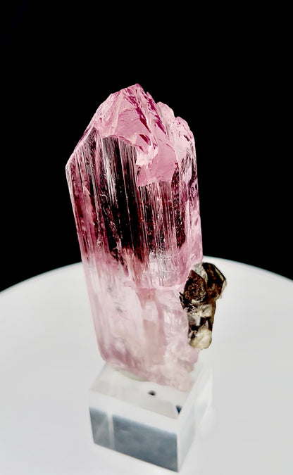 Pink Kunzite with Smoky Quartz from Afghanistan, 88 gram