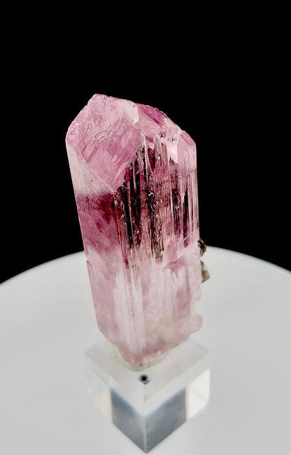 Pink Kunzite with Smoky Quartz from Afghanistan, 88 gram