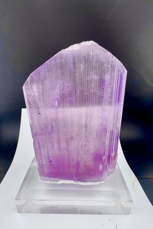 Natural Pink Kunzite Crystal with a custom base from Afghanistan, 1080 gram