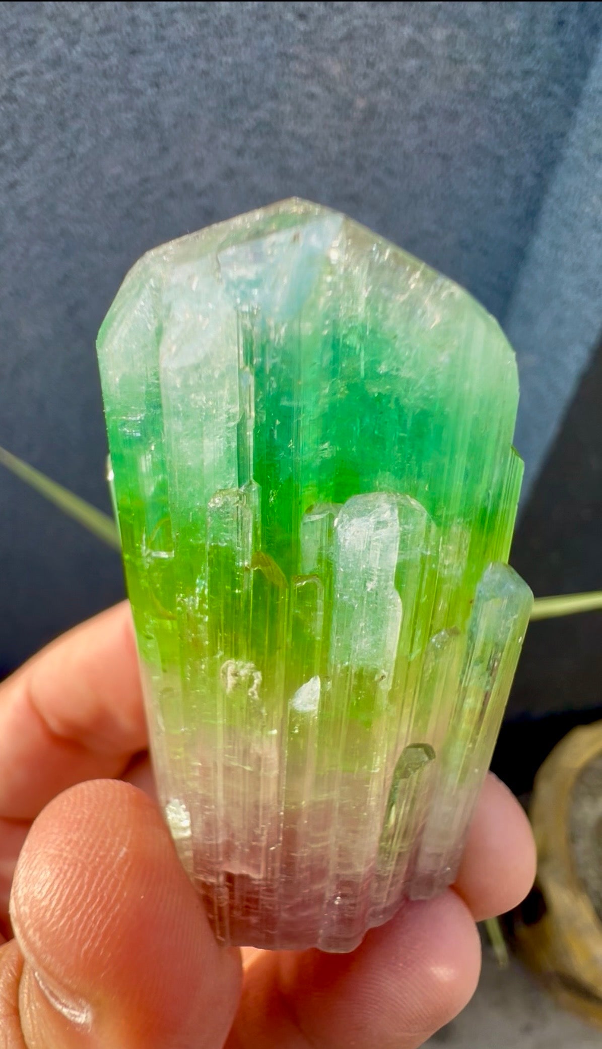 Multicolor Tourmaline Crystal from Paprok  - 76 gram