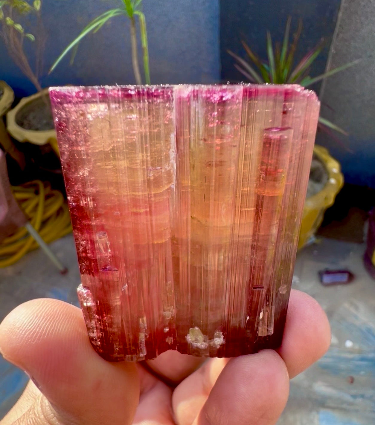 Red Tourmaline crystal from Afghanistan, 128 gram