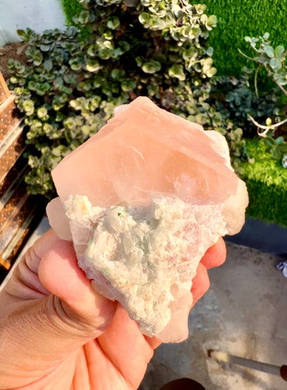 Morganite with Kunzite, Lepidolite and Quartz from Afghanistan, 154 gram
