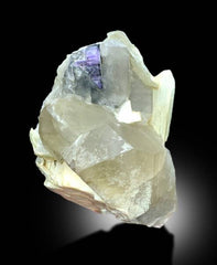 PURPLE APATITE WITH QUARTZ MICA AND FELDSPAR MINERAL SPECIMEN FROM AFGHANISTAN - 1231 GRAM