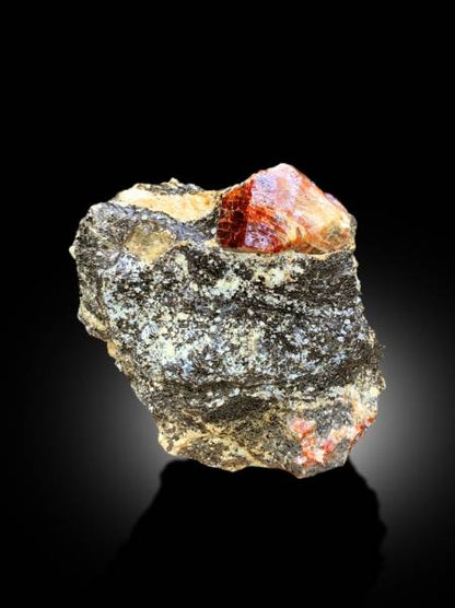 RED ZIRCON SPECIMEN | RED ZIRCON CRYSTALS | ZIRON STONE | RED ZIRCONIA | ZIRCON GEMSTONE | RAW GEMSTONE | MINERAL SPECIMEN | 952