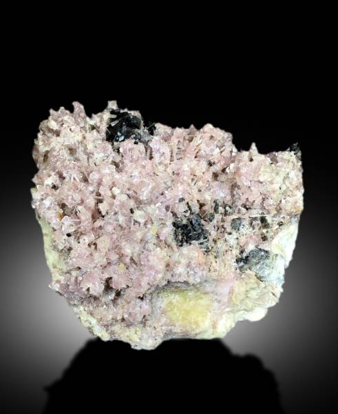 NATURAL PINK COLOR TOURMALINE CLUSTER WITH RARE HERDERITE CRYSTALS AND QUARTZ, TOURMALINE SPECIMEN, TOURMALINE FROM SKARDU PAKISTAN - 3356 G