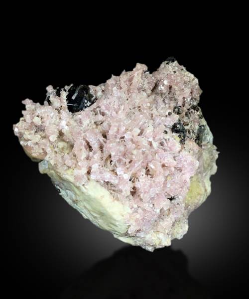 NATURAL PINK COLOR TOURMALINE CLUSTER WITH RARE HERDERITE CRYSTALS AND QUARTZ, TOURMALINE SPECIMEN, TOURMALINE FROM SKARDU PAKISTAN - 3356 G