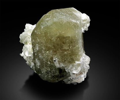 Green Herderite | Herderite Crystal | Herderite Specimen | Herderite with Mica | Rare Herderite | Rare Mineral | Rare Stone | 97 g