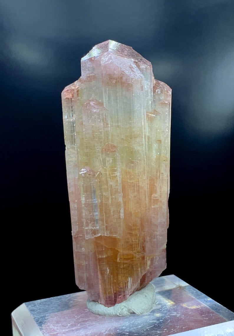 Tourmaline Crystal, Bicolor Tourmaline, Terminated Tourmaline, Tourmaline Gemstone, Tourmaline Crystal From Afghanistan - 63 Gram