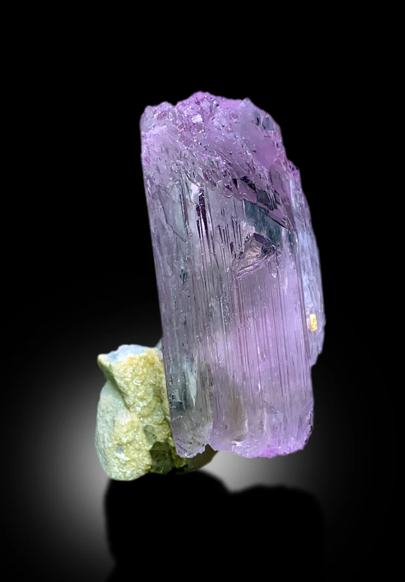 DT Terminated Pink Kunzite With Quartz and Green Tourmaline From Afghanistan - 74 gram