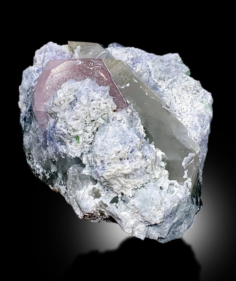 Pink Morganite With Microlite, Quartz and Cleavelandite Albite Mineral Specimen From Afghanistan - 643 gram