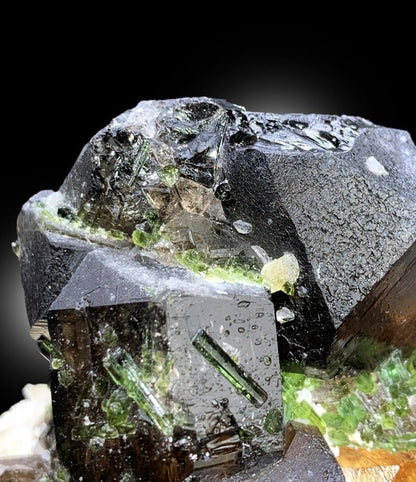 Topaz Crystals with Tourmalines, Herderite Crystals, Smoky Quartz Crystals, Crystal Cluster, Topaz Specimen, Tourmaline Cluster, 2471 g