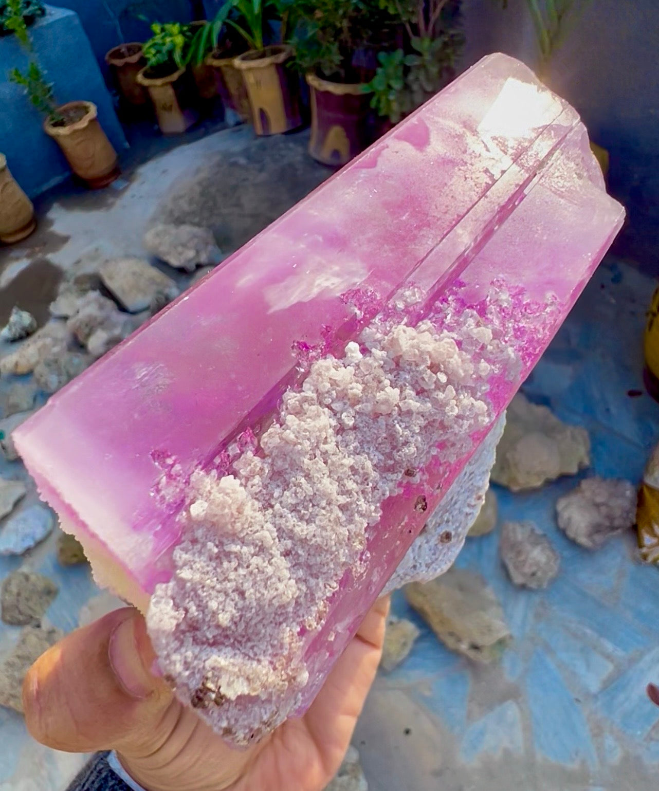 Spodumene var Kunzite with Cleavlandite Albite from Afghanistan, 1231 gram