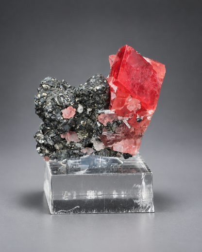 Rhodochrosite with Tetrahedrite – Sweet Home Mine, Colorado, USA – Raspberry Pocket