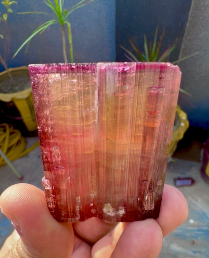 Red Tourmaline crystal from Afghanistan, 128 gram