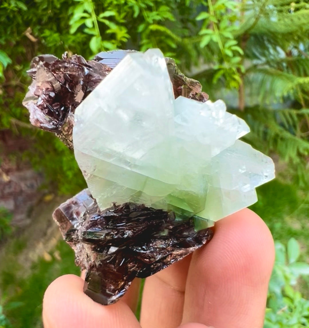 Axinite crysals with Pericline from Pakistan, 58 gram