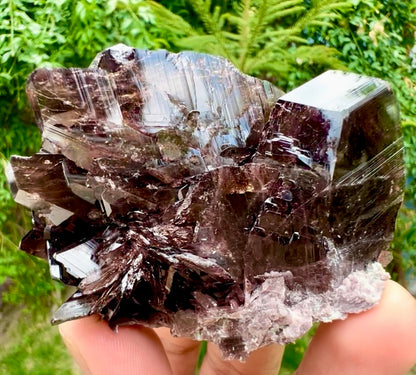 Axinite Crystals Specimen from Pakistan , 139 gram