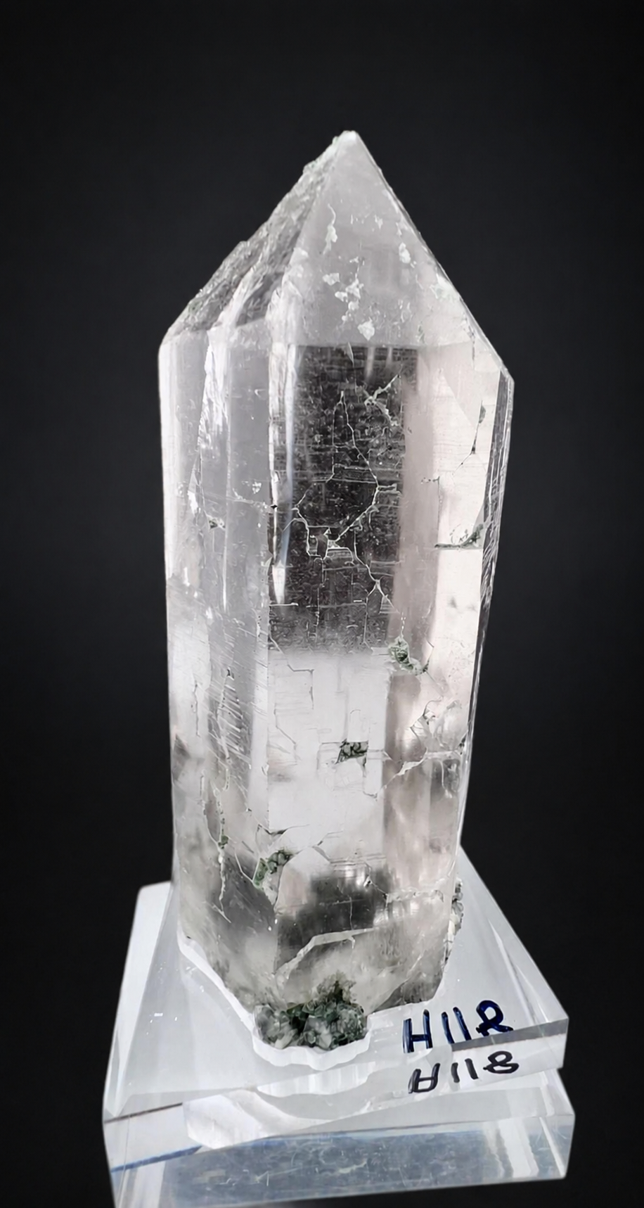 Clear Quartz Crystal with Chlorite Garden Inclusions, Cathedral Pattern, Tormiq Valley Pakistan, Collector Specimen, 1704 gram